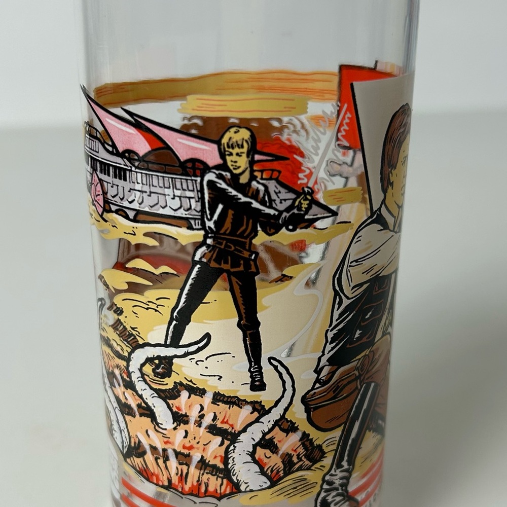 Star Wars - Return of The Jedi - Burger King 1983 Glass Cup Vintage Han Solo - Picture 4 of 10